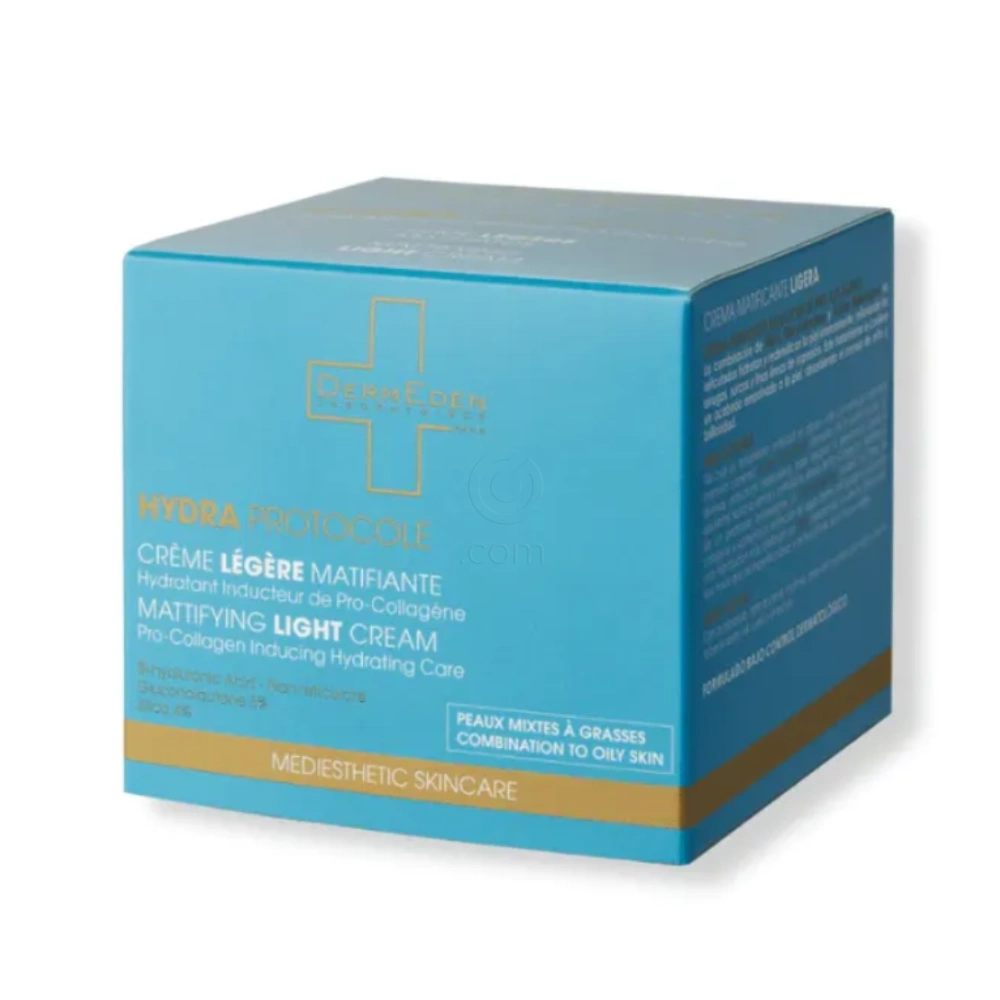 DermEden Hydra Protocole, matirajoča lahka krema za obraz (50 ml)